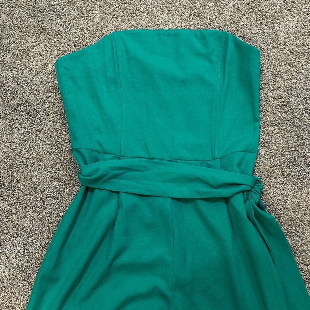 Lucy Paris Green, Strapless Jumpsuit - Picture 4 of 6